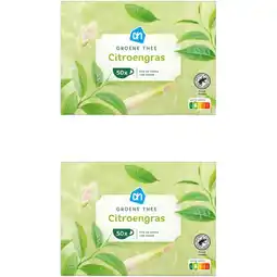 Albert Heijn AH Groene thee citroengras 2-pack aanbieding