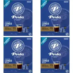 Albert Heijn Perla Huisblends Lungo decaf capsules 4-pack aanbieding