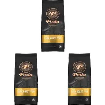 Albert Heijn Perla Superiore Finest dark roast koffiebonen 3-pack aanbieding