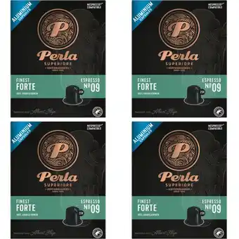 Albert Heijn Perla Superiore Finest espresso forte capsules 4-pack aanbieding