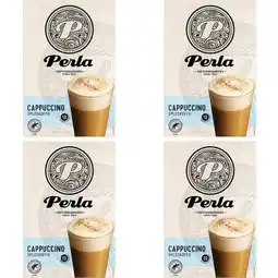 Albert Heijn Perla Huisblends Cappuccino oploskoffie 4-pack aanbieding