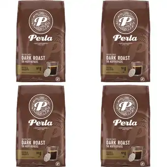 Albert Heijn Perla Huisblends Dark roast koffiepads 4-pack aanbieding