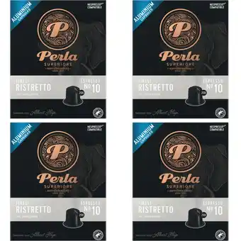 Albert Heijn Perla Superiore Finest ristretto capsules 4-pack aanbieding