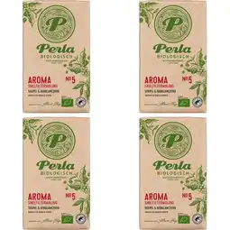 Albert Heijn Perla Biologisch Aroma snelfiltermaling 4-pack aanbieding