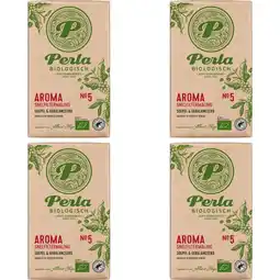 Albert Heijn Perla Biologisch Aroma snelfiltermaling 4-pack aanbieding
