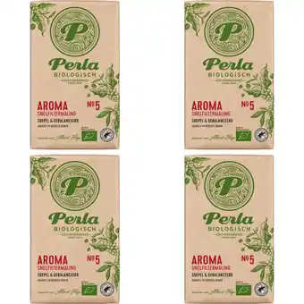Albert Heijn Perla Biologisch Aroma snelfiltermaling 4-pack aanbieding
