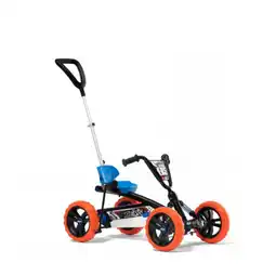 Bol.com BERG Buzzy 2-in-1 Nitro Skelter - 2 tot 5 jaar - Verstelbaar Zadel - Blauw/Oranje - incl. duwstang aanbieding