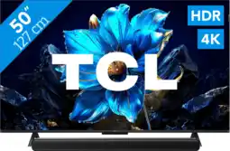 Coolblue TCL 50 QLED P71K 4K (2025) + TCL S45H 2.0 Soundbar aanbieding