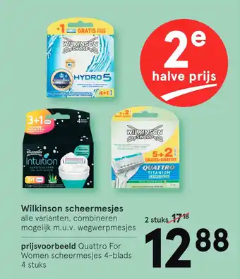 Etos Wilkinson scheermesjes aanbieding