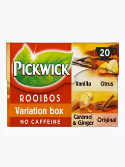 Flink Pickwick Rooibos Variatiebox 20 St. 30g aanbieding