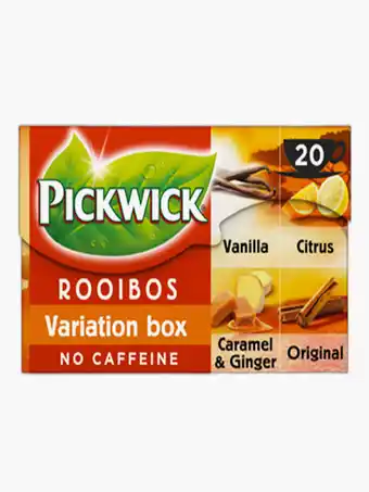 Flink Pickwick Rooibos Variatiebox 20 St. 30g aanbieding