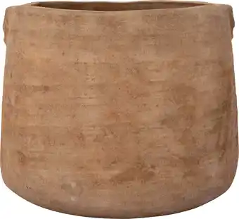 Intratuin Intratuin bloempot Geleen taupe D 49 H 39 cm aanbieding