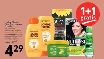 Etos Loving Blends, Olia, Nutrisse en Fructis 300 ml aanbieding