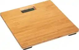 Bol.com Bamboo weegschaal - personenweegschaal - wegen - digitaal 28 x 28 cm aanbieding