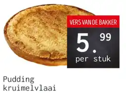Naanhof Pudding kruimelvlaai aanbieding
