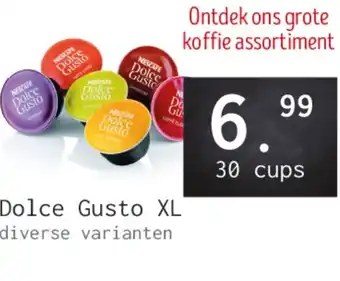Naanhof Dolce Gusto XL aanbieding