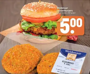 Dagwinkel Weidenaar seizoenburgers aanbieding