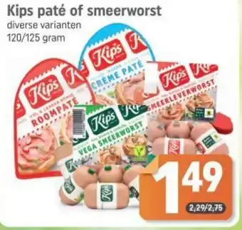 Dagwinkel Kips paté of smeerworst aanbieding