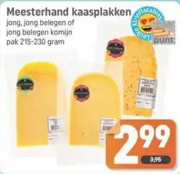 Dagwinkel Meesterhand kaasplakken table aanbieding