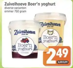 Dagwinkel Zuivelhoeve Boer'n yoghurt aanbieding