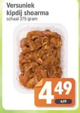Dagwinkel Versuniek kipdij shoarma aanbieding