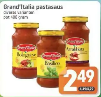 Dagwinkel Grand'Italia pastasaus aanbieding