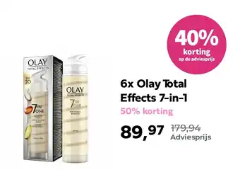 Plein.nl 6x Olay Total Effects 7-in-1 aanbieding