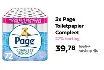 Plein.nl 3x Page Toiletpapier Compleet aanbieding