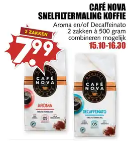De Boerenschuur Café nova snelfiltermaling koffie aanbieding