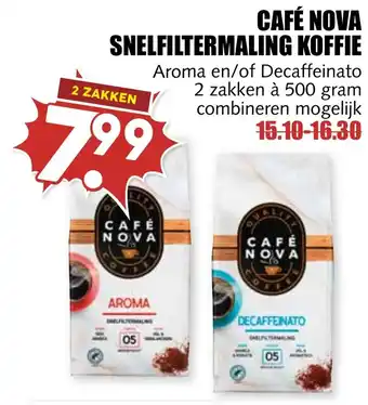 De Boerenschuur Café nova snelfiltermaling koffie aanbieding