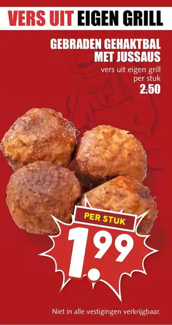 De Boerenschuur Gebraden gehaktbal met jussaus aanbieding
