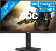 Amazon AOC 24G4X écran plat de PC 60,5 cm (23.8) 1920 x 1080 pixels Full HD LCD Noir aanbieding