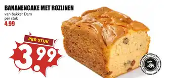 De Boerenschuur Bananencake met rozijnen aanbieding