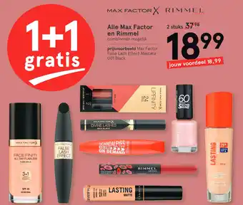 Etos Alle Max Factor en Rimmel aanbieding