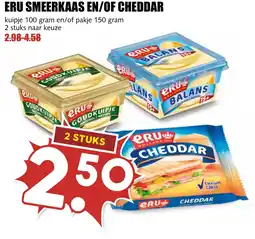 De Boerenschuur Eru smeerkaas en/of cheddar aanbieding