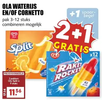 De Boerenschuur Ola waterijs en/of cornetto aanbieding