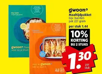 Boni Gwoonº Maaltijdpakket 10% Korting Bij 2 Stuks aanbieding