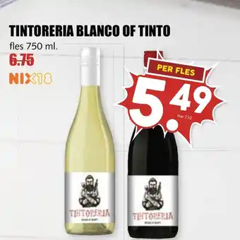 De Boerenschuur Tintoreria blanco of tinto aanbieding