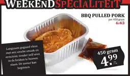 De Boerenschuur Bbq pulled pork aanbieding