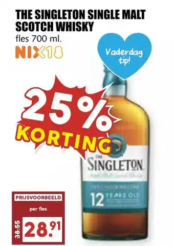 De Boerenschuur The singleton single malt scotch whisky aanbieding