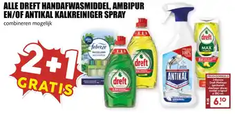 De Boerenschuur Alle dreft handafwasmiddel, ambipur en/of antikal kalkreiniger spray aanbieding