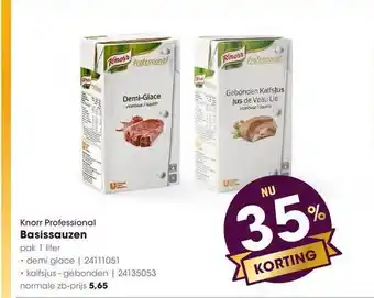 HANOS Knorr Professional Basissauzen aanbieding