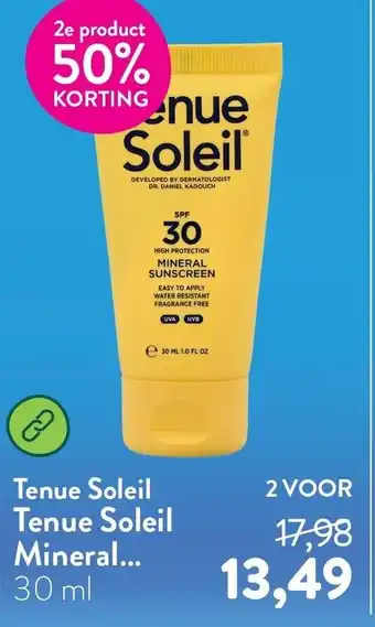 Holland & Barrett Tenue Soleil Mineral Sunscreen aanbieding