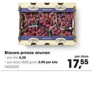 HANOS Blauwe Pitloze Druiven aanbieding