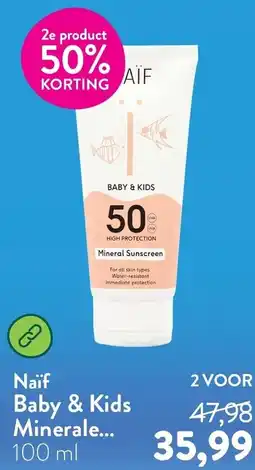 Holland & Barrett Naïf Baby & Kids Minerale aanbieding