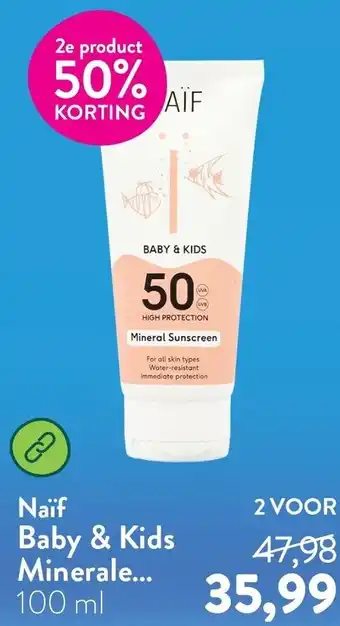 Holland & Barrett Naïf Baby & Kids Minerale aanbieding