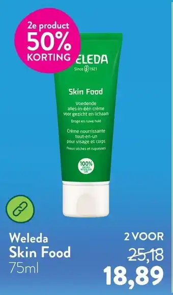 Holland & Barrett Weleda Skin Food aanbieding