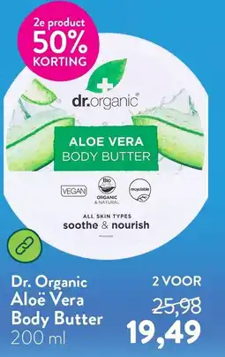 Holland & Barrett Dr. Organic Aloë Vera Body Butter aanbieding