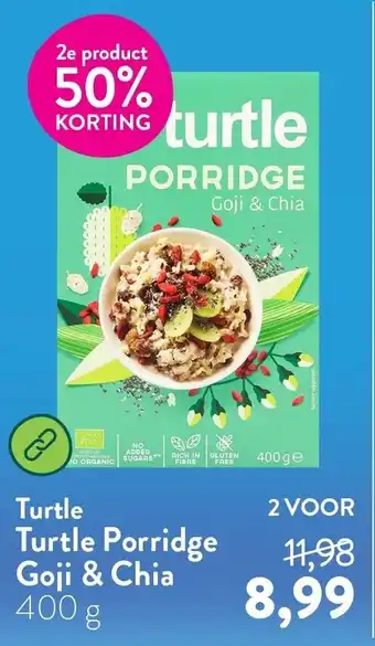 Holland & Barrett Turtle Porridge Goji & Chia aanbieding