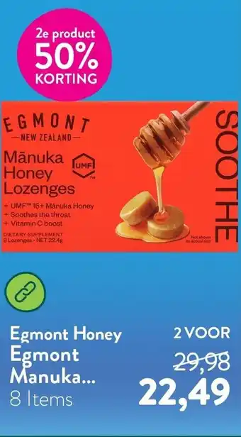 Holland & Barrett Egmont Honey Egmont Manuka aanbieding